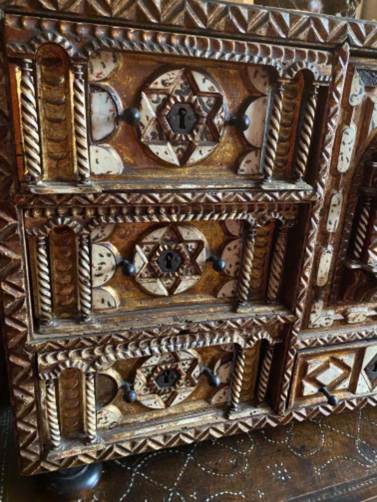 1 Renaissance - Style Exceptional Vargueno Cabinet