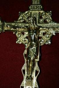 Altar - Cross style roman en bronze, France 19th century