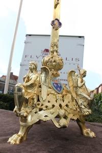 Altar - Cross style Romanesque en Bronze gilt, France 19th century