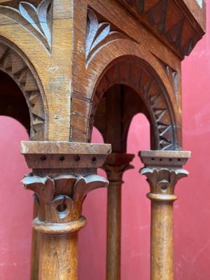 Architectural Ornament style Romanesque - Style en Oak wood, France 19 th century ( Anno 1875 )