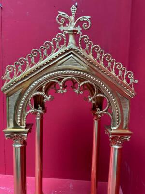 Chapel style Romanesque - Style en Brass / Bronze / Polished and Varnished, France 19 th century ( Anno 1885 )
