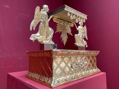 Tabor style Romanesque en Wood / Brass / Bronze / Polished and Varnished, Southern Germany 19 th century