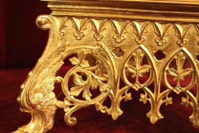 Tabor style Romanesque en Full Bronze / Polished and Varnished, France 19th century ( anno 1875 )
