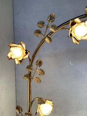 Rose - Bow en Brass / Polished / New Varnished, Belgium 19th century