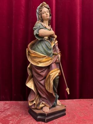 Sculpture en Hand - Carved Wood Polychrome , Italy  20 th century