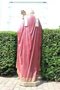 St. Alphonsus Statue Perfect Condition Weight 51 Kgs. en Terra-Cotta polychrome, Belgium 19th century