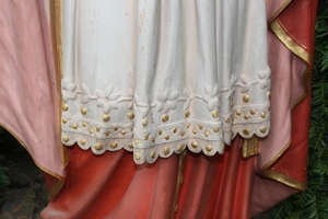 St. Charles en Terra-Cotta polychrome, France 19th century