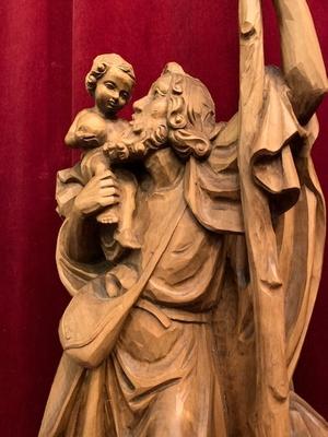St. Christophorus  en Wood, Southern Germany 20th century