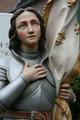 St. Jeanne D Arc Statue en plaster polychrome, France 19th century