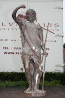 St John The Baptist Statue en CAST IRON, France 19th century