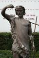 St John The Baptist Statue en CAST IRON, France 19th century
