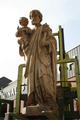 St Joseph Statue en CAST IRON, France 19th century