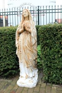St. Mary Lourdes Statue en Cast - Iron, France 20th century / 1915