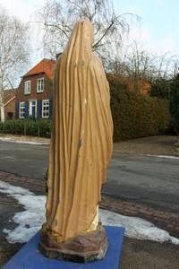 St. Mary Lourdes Statue Suitable For Outdoor Use en Zinc, France 19th century