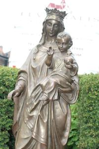 St. Mary Statue en Cast Iron, France 19th century