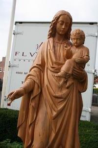 St. Mary Statue en Wood, Dutch 19th century