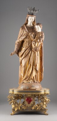 1  St. Mary With Child Measures Without Pedestal Expected