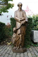 St Mattheus Statue en CAST IRON, France 19th century