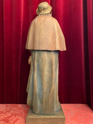 St. Rochus Statue en Carved Wood , Southern Germany 20 th century ( Anno 1925 )