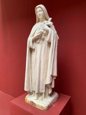 St. Therese Statue Suitable For Outdoor ! en Cast Iron, France 19th century
