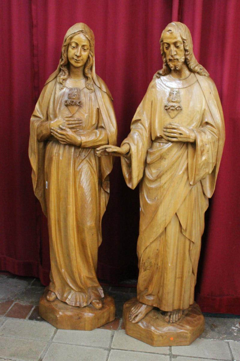 1  Statue  Sacred Heart Of St. Mary (Matching With Sacred Heart Of Jesus)