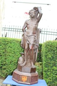 Statue St. Sebastian  en Cast Iron, France 19th century