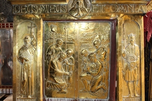 Tabernacle.  en Brass / Iron, Dutch 19th century
