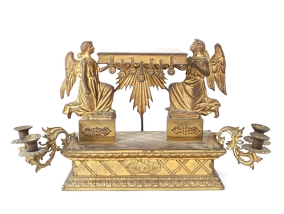 Tabor  en Wood / Gilt / Brass / Bronze, Southern Germany 19th century