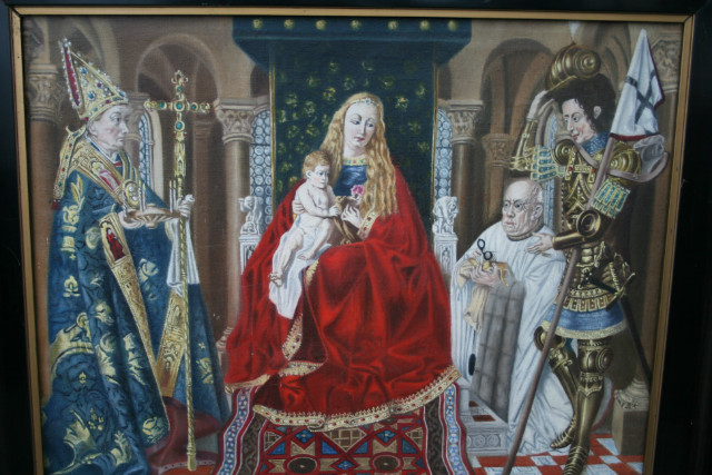 1  The Madonna With Canon Van Der Paele” , After Jan Van Eyck