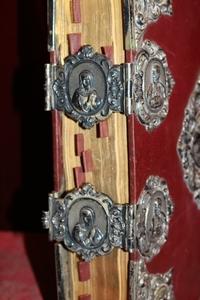 1  Unique Missale Romanum Double - Sided Covered With Solid Silver Applications