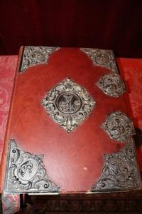 1  Unique Missale Romanum Double - Sided Covered With Solid Silver Applications