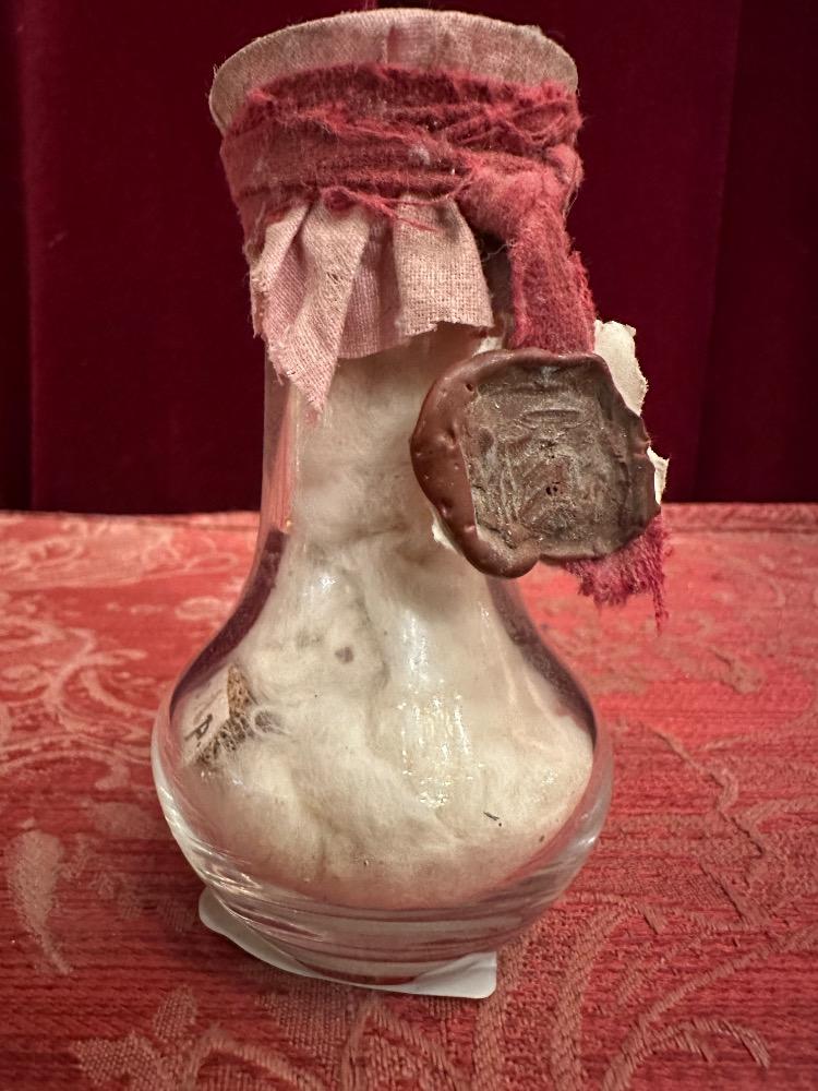 1  Very Rare Glass-Bulb-Reliquary Ex Ossibus St. Paul Apostle