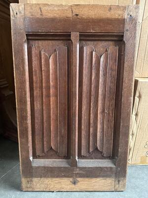 Panelling style Gothic - Style en Oak wood, Belgium  19 th century