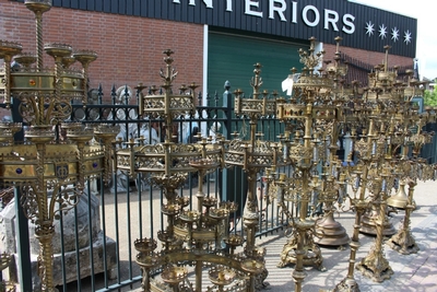 Candle Holders en Bronze , Belgium and France 19th century
