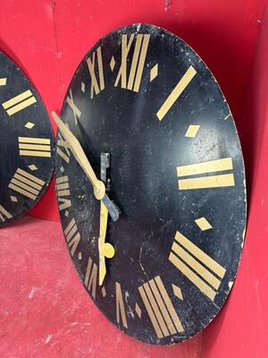 Clock Faces Church Tower en Iron, 19 th century