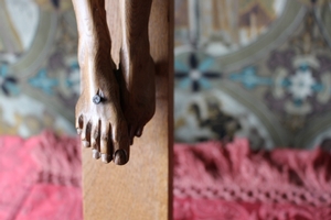Crosses en Fully hand - carved wood , Dutch 19th century
