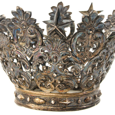 Crowns And Scepter en Silver / Brass / Gilt, Belgium  19 th century