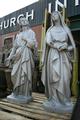 St. Mary And John Statues en CAST IRON, France 19th century