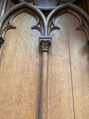 24 Gothic - Style Choir Seats More And Better Pictures Soon !! style Gothic - style en Oak wood, Belgium  19 th century