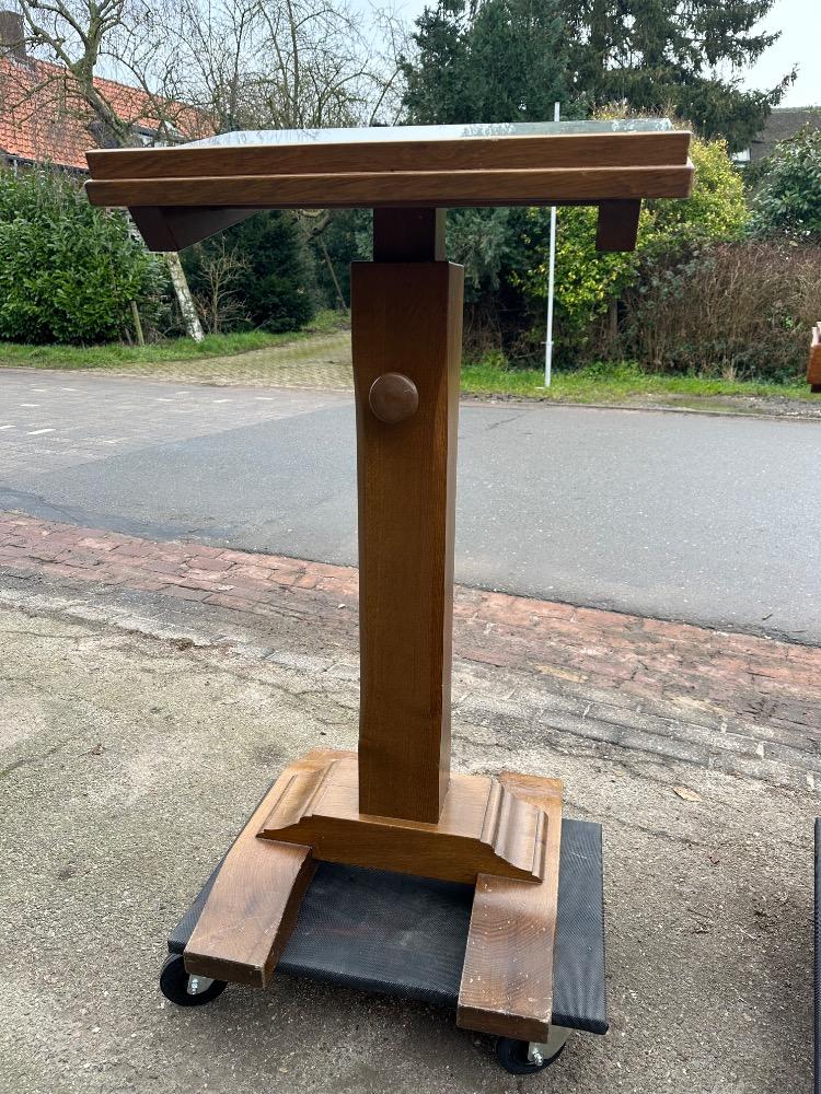 3  Chapel Interior : Table / Lectern / Baptismal Font / Candle Holders