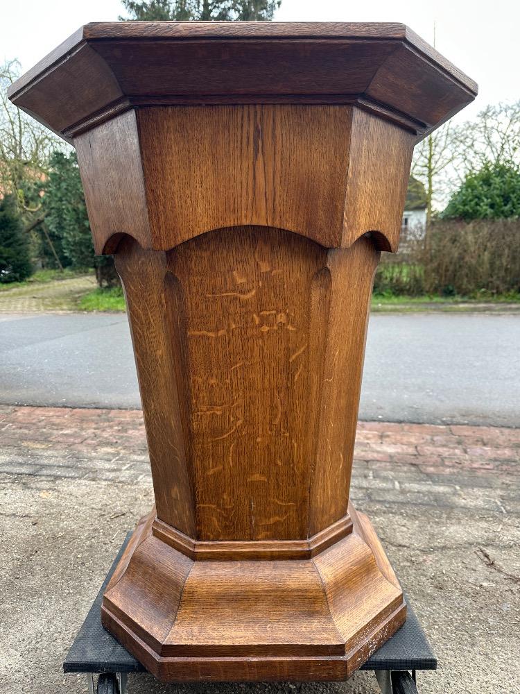 3  Chapel Interior : Table / Lectern / Baptismal Font / Candle Holders