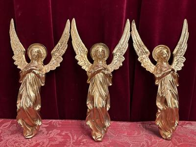 Matching Angels style Gothic - Style en Bronze Gilt, France 19 th century ( Anno 1885 )