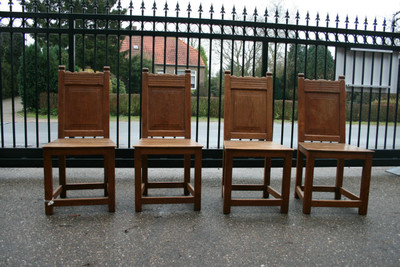 Chairs en WOOD OAK, 19th century