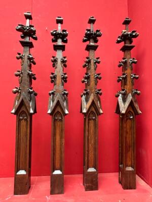 Architectural Ornaments style Gothic - Style en Wood Oak, Belgium  19 th century ( Anno 1865 )