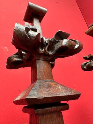 Architectural Ornaments style Gothic - Style en Wood Oak, Belgium  19 th century ( Anno 1865 )