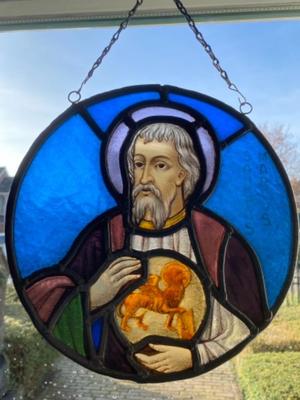 4 Gothic - style Stained Glass Windows 4 Evangelists