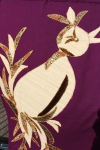 Series Of Matching Fully Hand -Made Hand - Embroidered Banners 