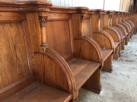 Choir Furniture style gothic en Oak wood, Belgium 19th century