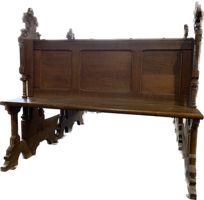 Pews style Gothic - Style en Oak wood, Netherlands  19 th century