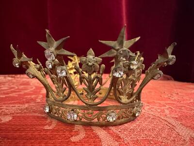 Collection Crowns en Brass / Stones , Belgium  19 th century